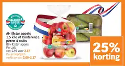 Albert Heijn AH Elstar appels of Conference peren aanbieding