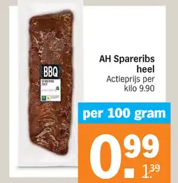 Albert Heijn AH Spareribs heel aanbieding