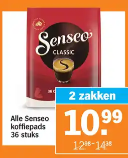 Albert Heijn Alle Senseo koffiepads aanbieding