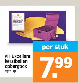 Albert Heijn AH Excellent kerstballen opbergbox aanbieding