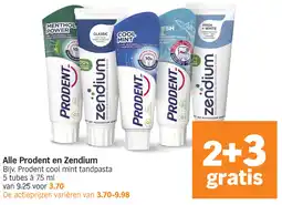 Albert Heijn Alle Prodent en Zendium aanbieding