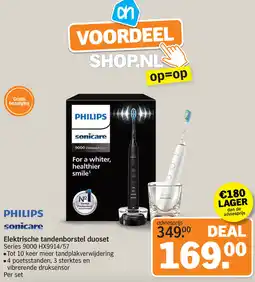 Albert Heijn PHILIPS Sonicare Elektrische tandenborstel duoset aanbieding