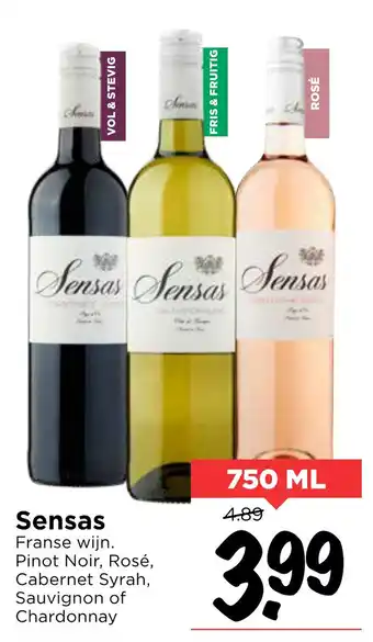 Vomar Voordeelmarkt Sensas 750ml aanbieding