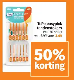 Albert Heijn TePe easypick tandenstokers aanbieding