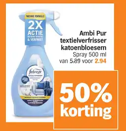 Albert Heijn Ambi Pur textielverfrisser katoenbloesem aanbieding