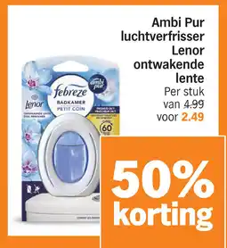 Albert Heijn Ambi Pur luchtverfrisser Lenor ontwakende lente aanbieding
