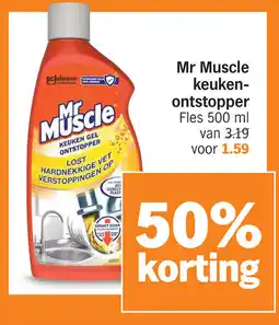 Albert Heijn Mr Muscle keuken ontstopper aanbieding