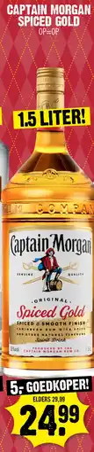 Dirk Captain Morgan Spiced gold aanbieding