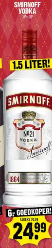 Dirk Smirnoff Vodka aanbieding