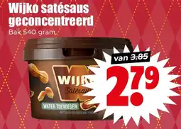 Dirk Wijko satésaus geconcentreerd aanbieding