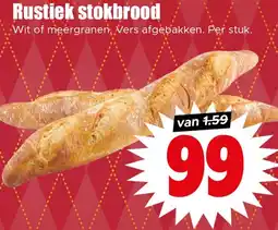 Dirk Rustiek stokbrood aanbieding