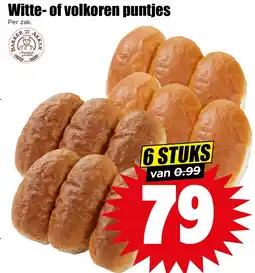 Dirk Witte of volkoren puntjes aanbieding