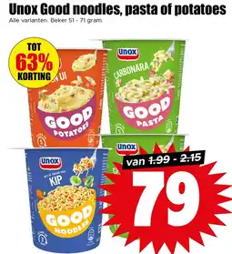 Dirk Unox Good noodles, pasta of potatoes aanbieding
