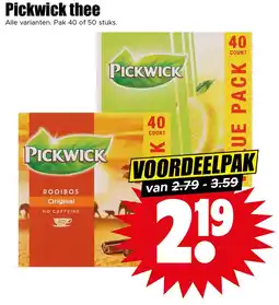 Dirk Pickwick thee aanbieding