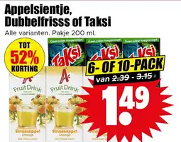 Dirk Appelsientje, Dubbelfrisss of Taksi aanbieding