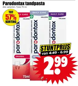 Dirk Parodontax tandpasta aanbieding