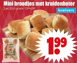 Dirk Mini broodjes met kruidenboter Bits & Bites tapas aanbieding