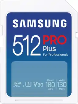 Coolblue Samsung SDXC PRO Plus 512GB 130MB/s aanbieding