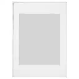 IKEA Lomviken fotolijst, wit, slanke metalen rand, rechthoekig, kunststof frontbescherming aanbieding