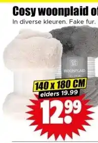 Dirk Cosy woonplaid of sierkussen aanbieding