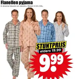 Dirk Flanellen pyjama aanbieding