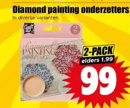 Dirk Diamond painting onderzetters aanbieding