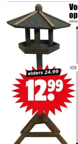 Dirk Vogelvoederhuis op standaard aanbieding