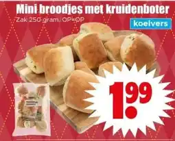 Dirk Mini broodjes met kruidenboter aanbieding