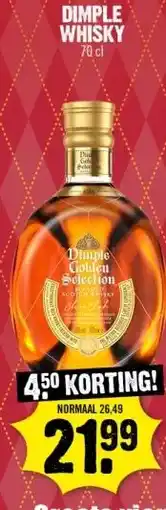 Dirk DIMPLE WHISKY aanbieding