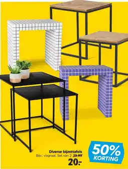 Xenos Diverse bijzettafels aanbieding
