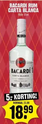 Dirk BACARDI RUM CARTA BLANCA aanbieding