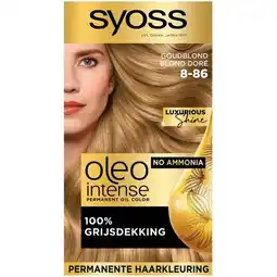 Trekpleister Syoss Oleo Intense 8-86 Golden Dark Blond Haarkleuring aanbieding