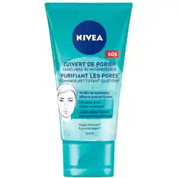 Trekpleister NIVEA Pure Effect Clean Deeper Reinigingsscrub aanbieding
