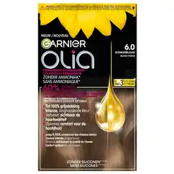 Trekpleister Garnier Olia 6.0 Donkerblond Permanente Haarkleuring aanbieding