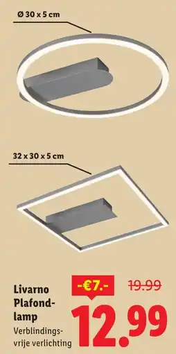 Lidl Livarno Plafondlamp aanbieding