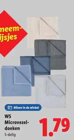 Lidl W5 Microvezeldoeken aanbieding