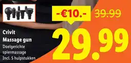 Lidl Crivit Massage gun aanbieding