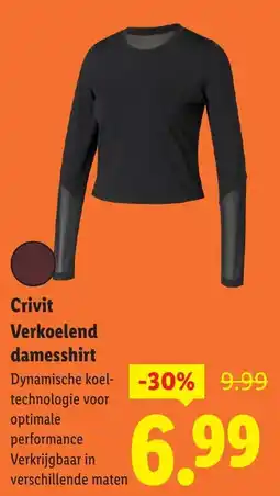 Lidl Crivit Verkoelend damesshirt aanbieding