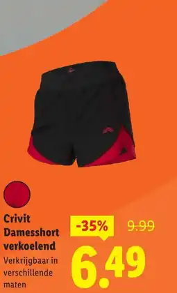 Lidl Crivit Damesshort verkoelend aanbieding