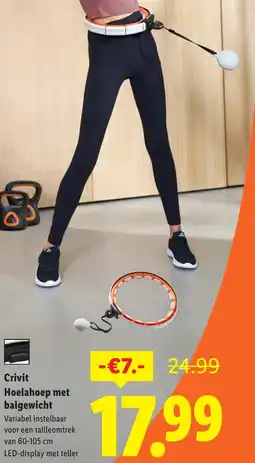 Lidl Crivit Hoelahoep met balgewicht aanbieding