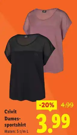 Lidl Crivit Dames-sportshirt aanbieding