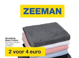 Zeeman Handdoek Basic Cotton aanbieding