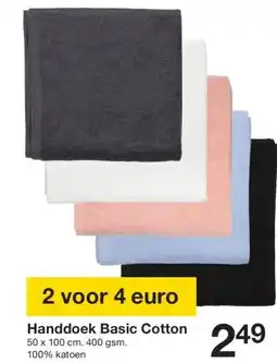 Zeeman Handdoek Basic Cotton aanbieding