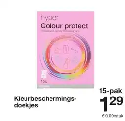 Zeeman Kleurbeschermings- doekjes aanbieding