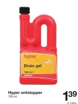 Zeeman Hyper ontstopper aanbieding
