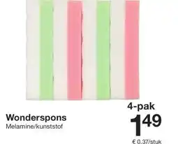 Zeeman Wonderspons aanbieding