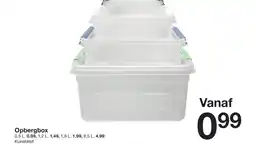 Zeeman Opbergbox aanbieding