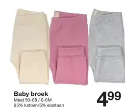 Zeeman Baby broek aanbieding