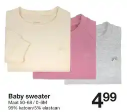 Zeeman Baby sweater aanbieding