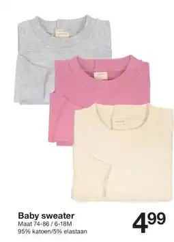 Zeeman Baby sweater Maat aanbieding